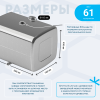 Алюминиевый топливный бак (аналог 65205-1101010-25) 400 л. с патрубком G1 (650х700х980)